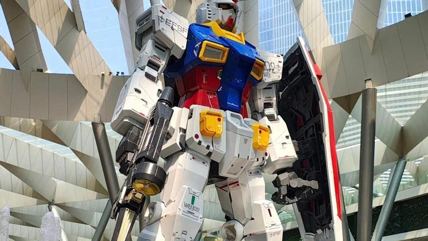 La gira de los Gundam llega a A Coruña con un robot de tres metros