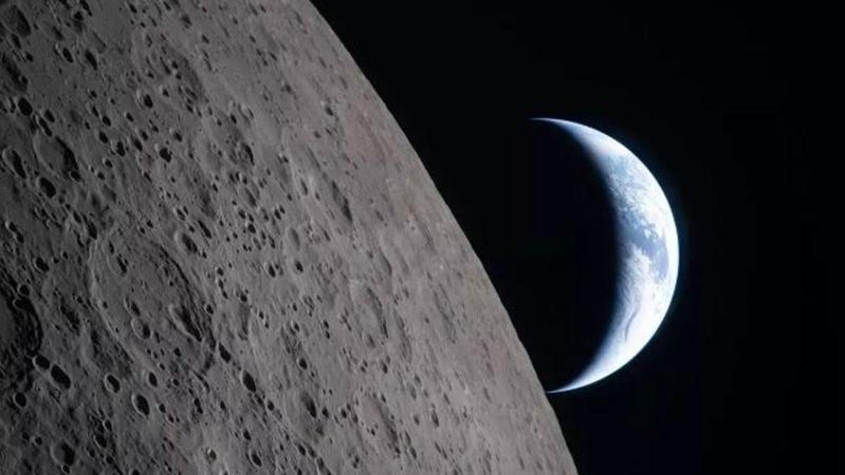 Imágenes de la Tierra y la cara oculta de la Luna en la misión Artemis II de la Nasa.