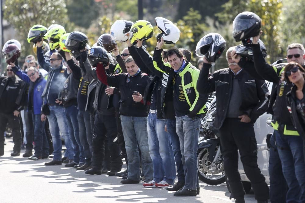 Funeral por el joven motorista ovetense fallecido en un accidente en Villaviciosa.