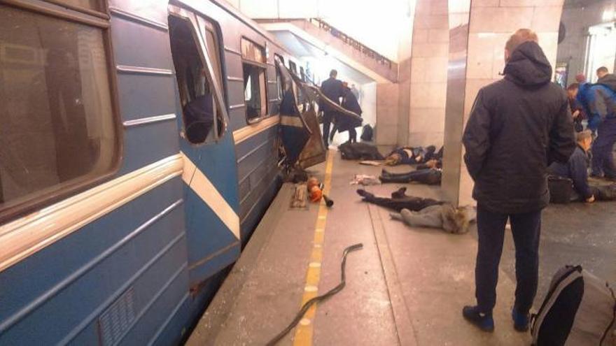 Caos en el metro de San Petersburgo tras el atentado