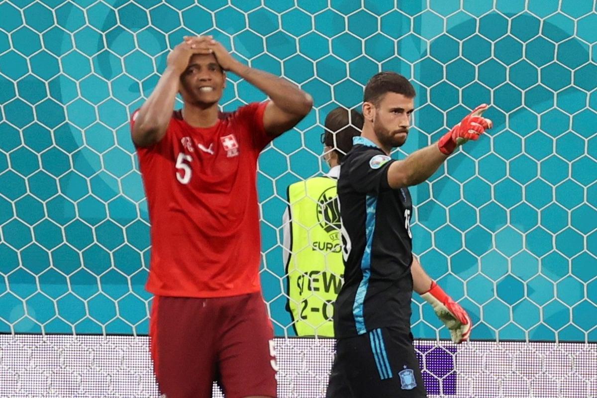 La tanda de penaltis del Suiza - España, en imágenes