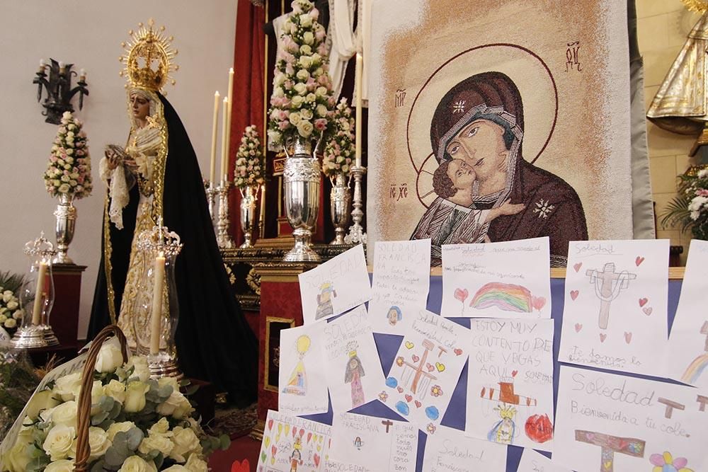 La Virgen de la Soledad ya está en la parroquia de Guadalupe