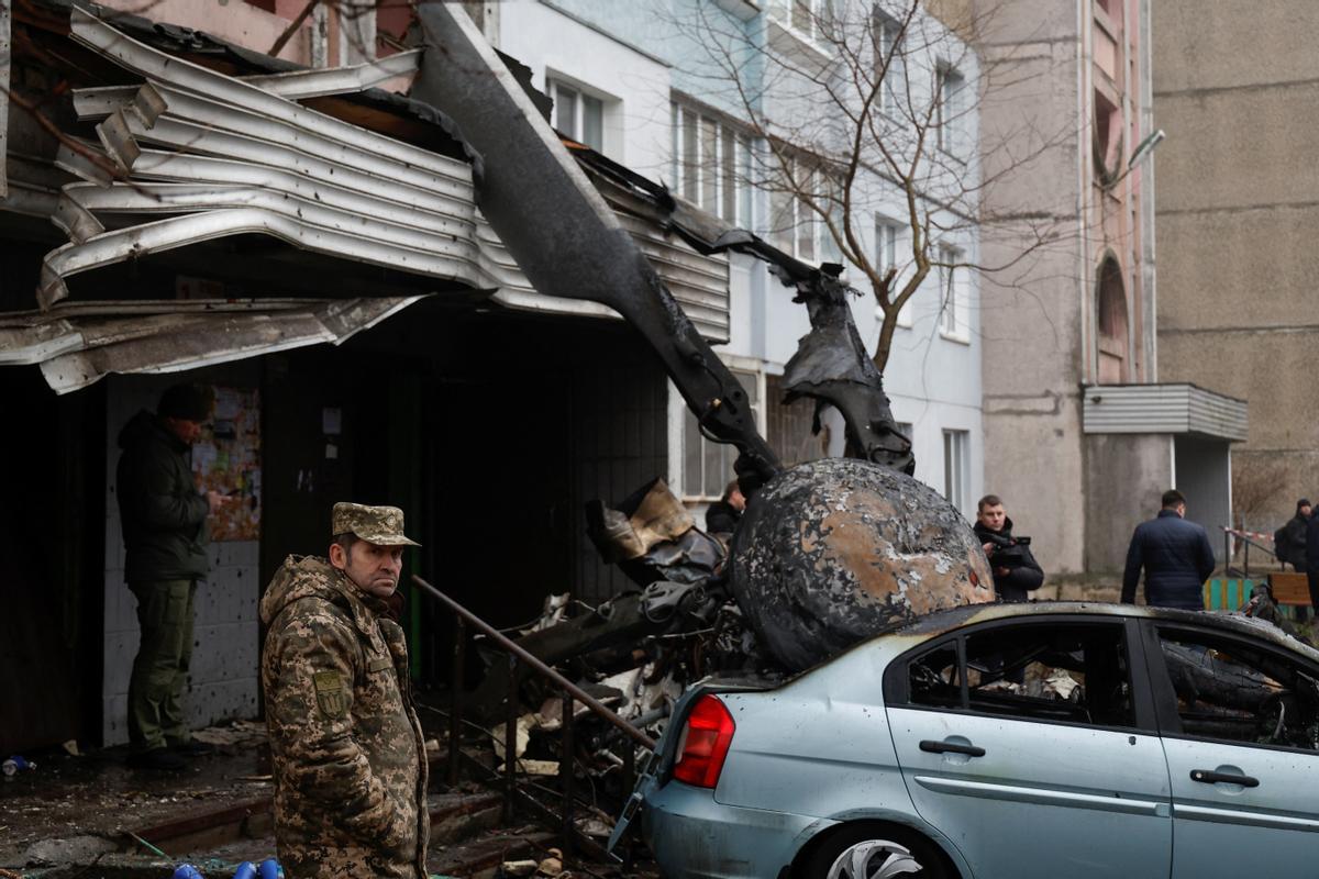 Muere el ministro del Interior de Ucrania en un accidente de helicóptero al este de Kiev