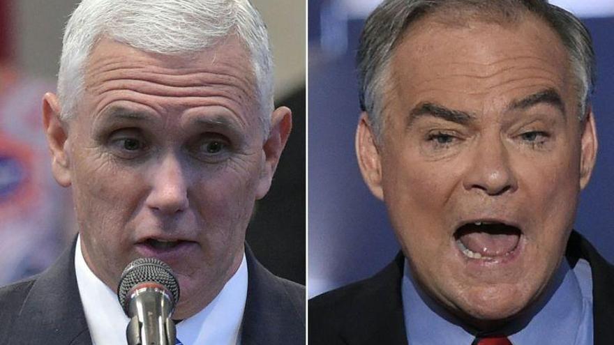 Kaine y Pence, duelo de desconocidos