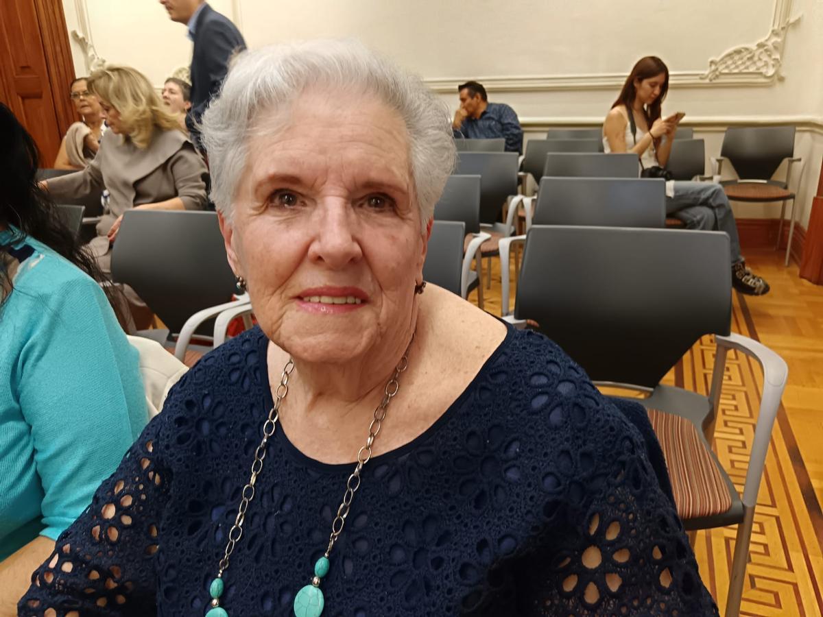 Aída Pérez, en el Ateneo Español de México