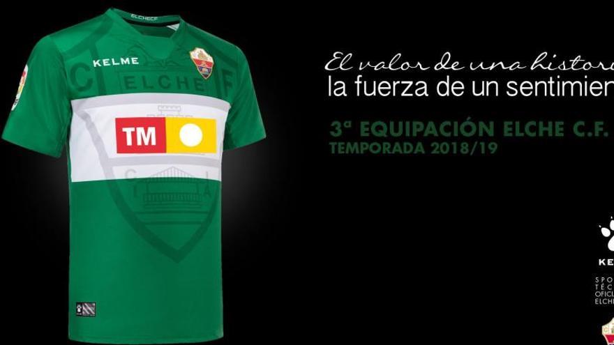 La tercera camiseta, verde con la franja blanca - Información