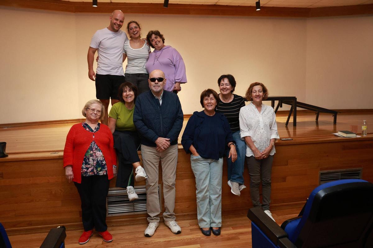 Ensaio do grupo de teatro da Fundación ONCE de Vigo, Setestrelo.