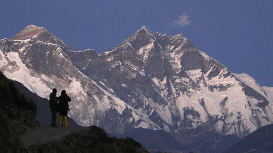 Una vista del Everest.
