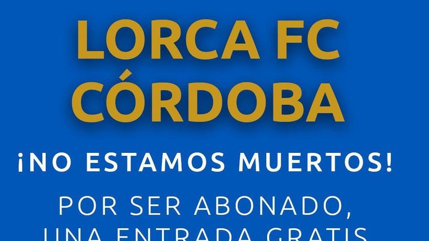 &#039;No estamos muertos&#039;, la nueva campaña del Lorca FC