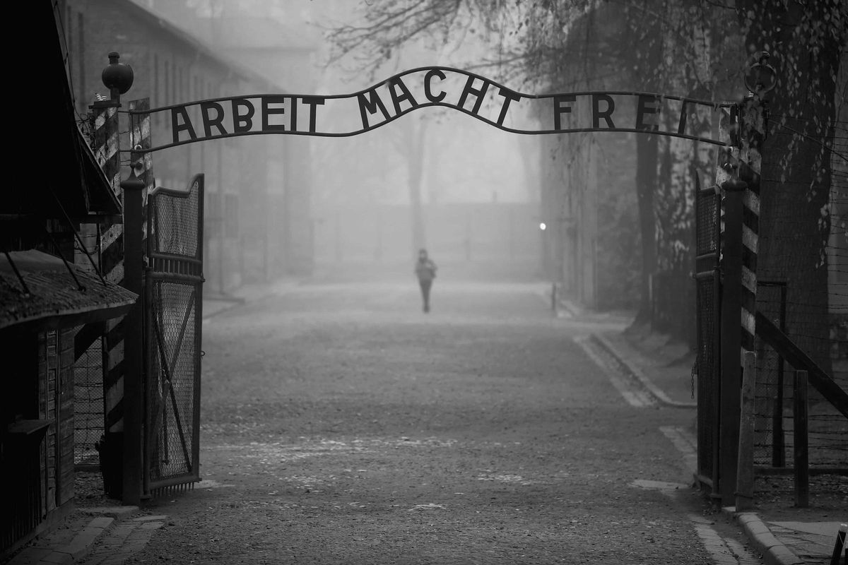 El campo de concentración de Auschwitz en imagen de archivo