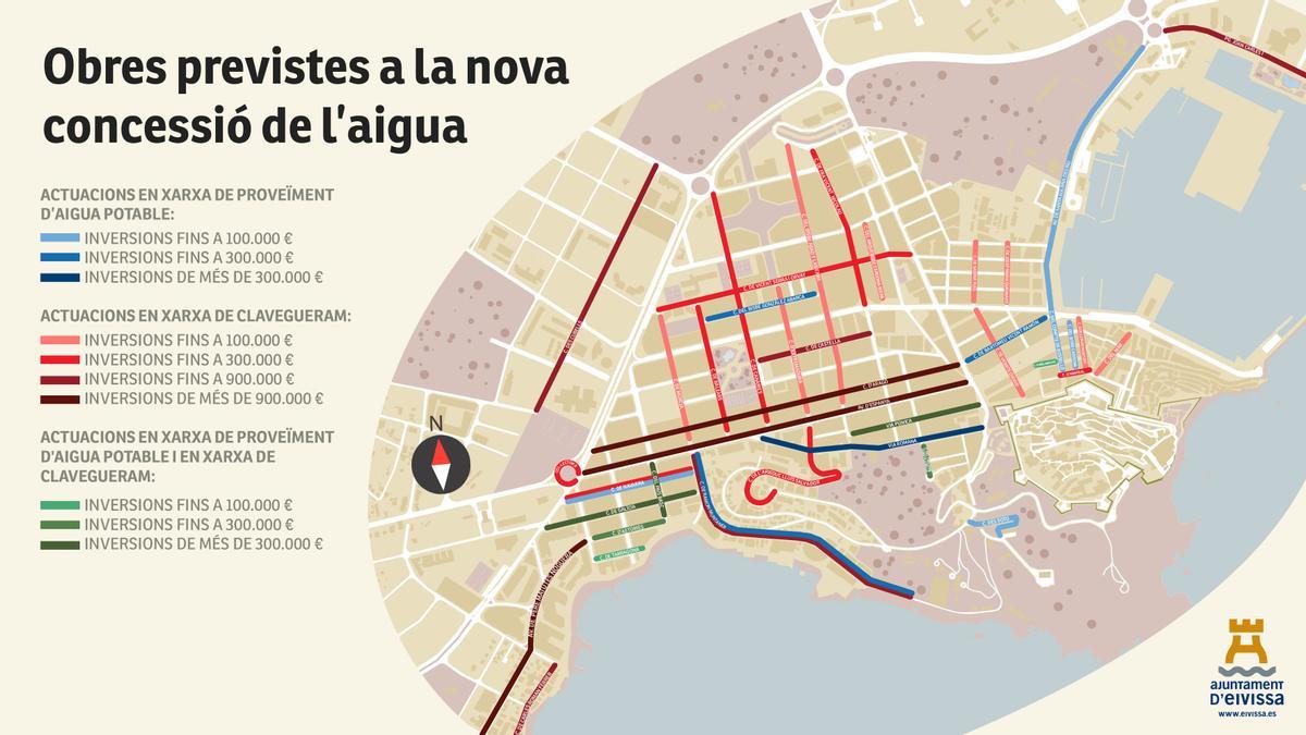 Mapa de inversiones.