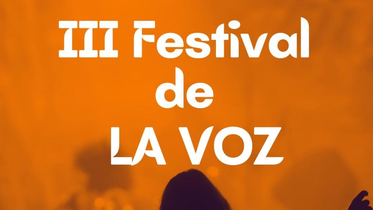Cartel del III Festival de La Voz organizado por Familias Enguerinas