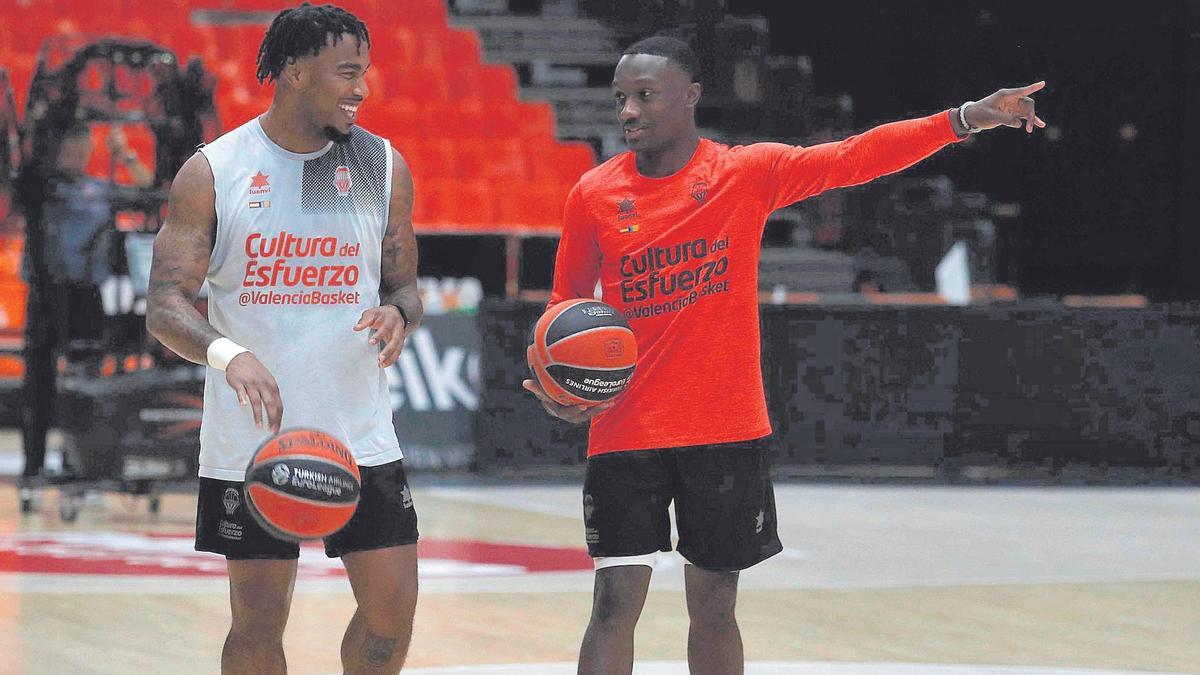 Valencia Basket abrió a la prensa el principio de la sesión del miércoles