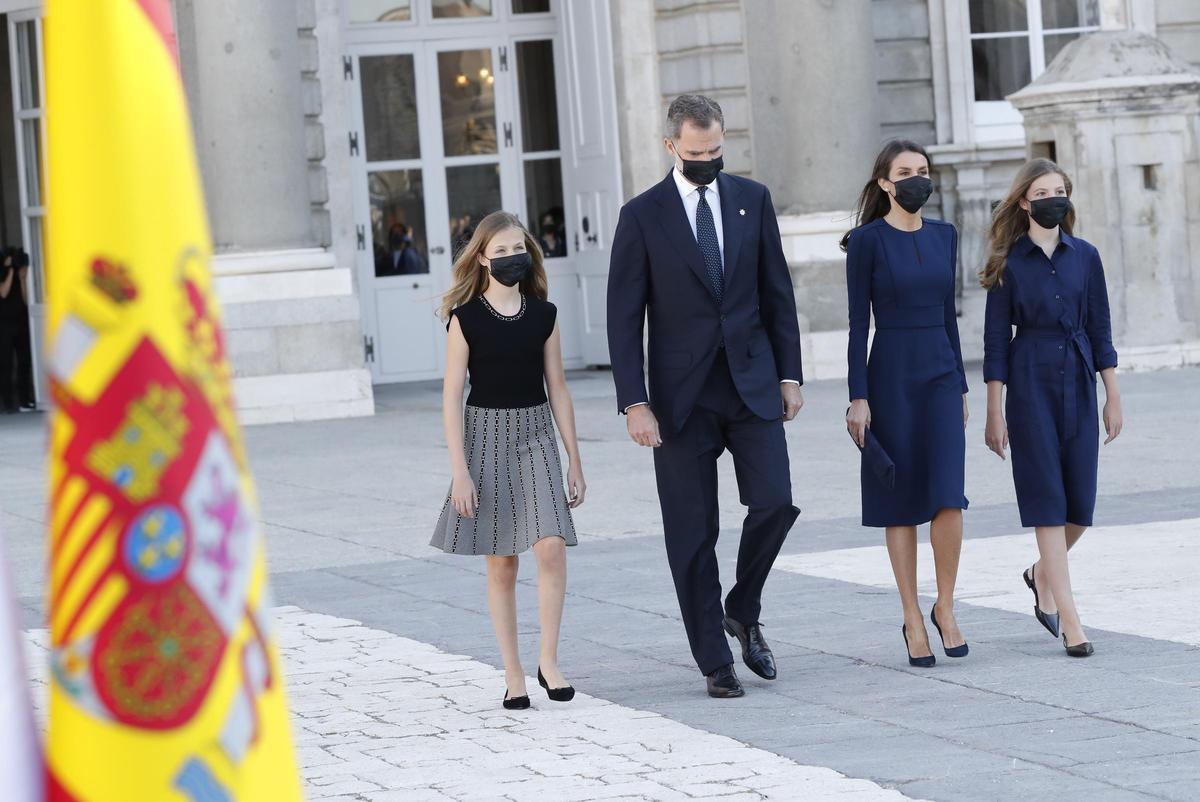 Homenaje de Estado a las víctimas del covid-19 y reconocimiento a la sociedad, en el Palacio Real de Madrid, el 16 de julio del 2020.