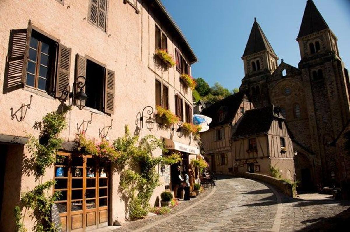 Conques, en el departamento del Aveyron, es una de las paradas del Camino de Santiago francés.