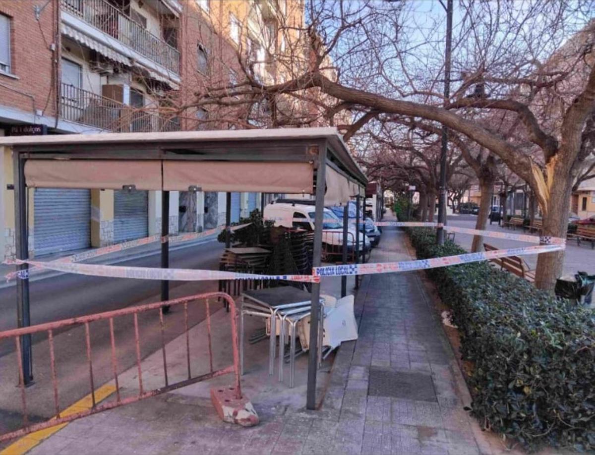 El temporal en la Pobla de Farnals.