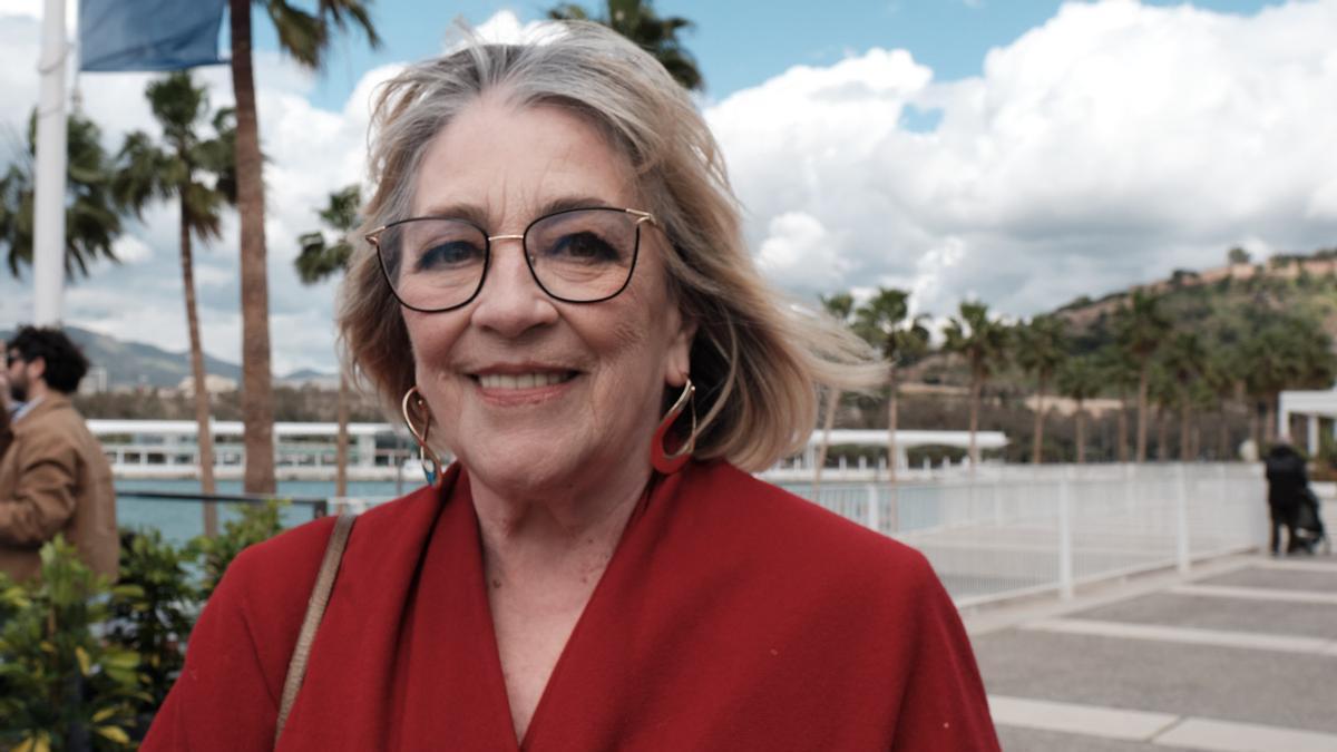 Carmen Maura, en el Muelle Uno.