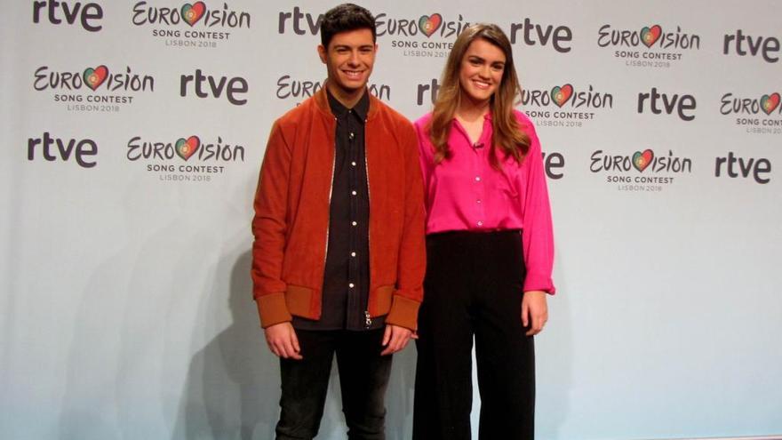 Alfred y Amaia en un acto de RTVE