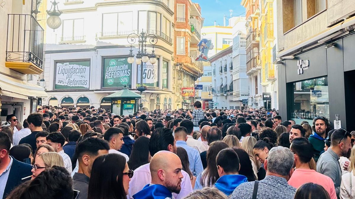 Imagen de archivo del Casco Histórico abarrotado de gente durante la pasada Semana Santa.
