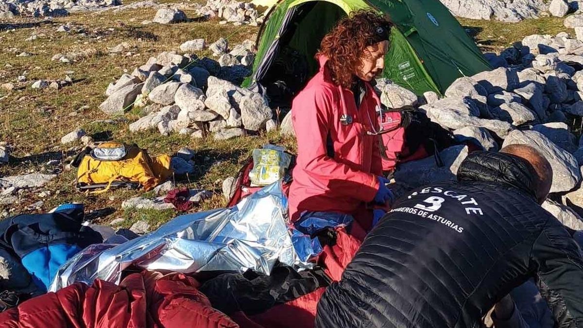 Uno de los rescates en Picos de Europa.
