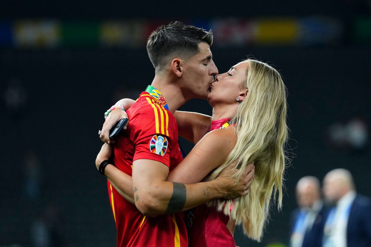 Álvaro Morata y Alice Campello en la pasada Eurocopa