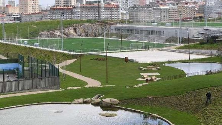 Imagen del parque Adolfo Suárez.