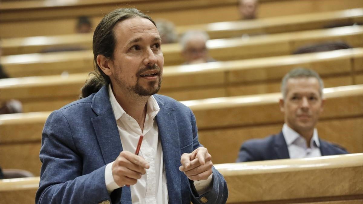 El vicepresidente segundo del Gobierno y ministro de Derechos Sociales y Agenda 2030, Pablo Iglesias, el pasado 14 de julio en el Senado.