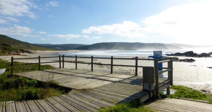 Praia de Nemiña, na costa de Muxía