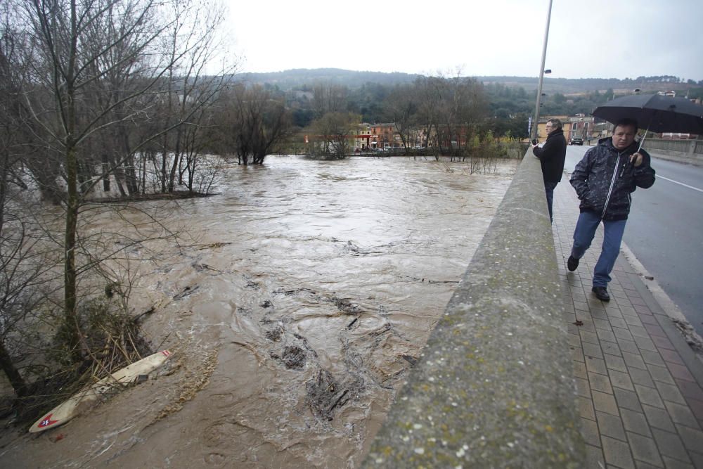 El riu Ter, al seu pas pel barri de Pont Major de Girona