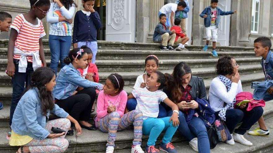 Niños participantes en un anterior programa. // G. Santos