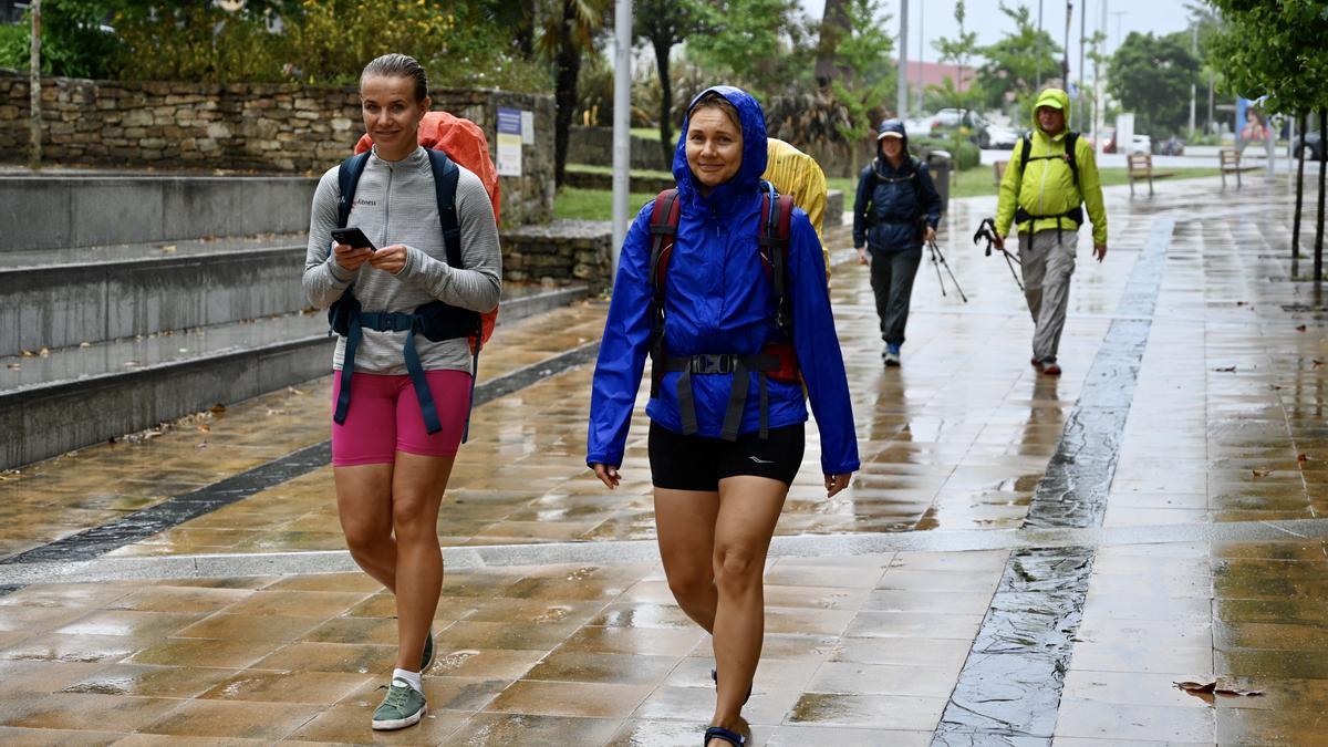 Las mujeres, cada vez más presentes en el Camino Portugués a Santiago, del que valoran en especial su seguridad.