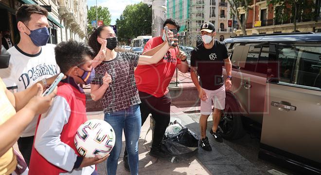 Las imágenes de la cumbre Messi - Suárez en Madrid