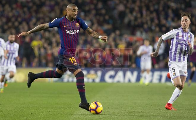 Las imágenes del partido de La Liga Santander entre el FC Barcelona y el Valladolid (1-0) disputado en el Camp Nou