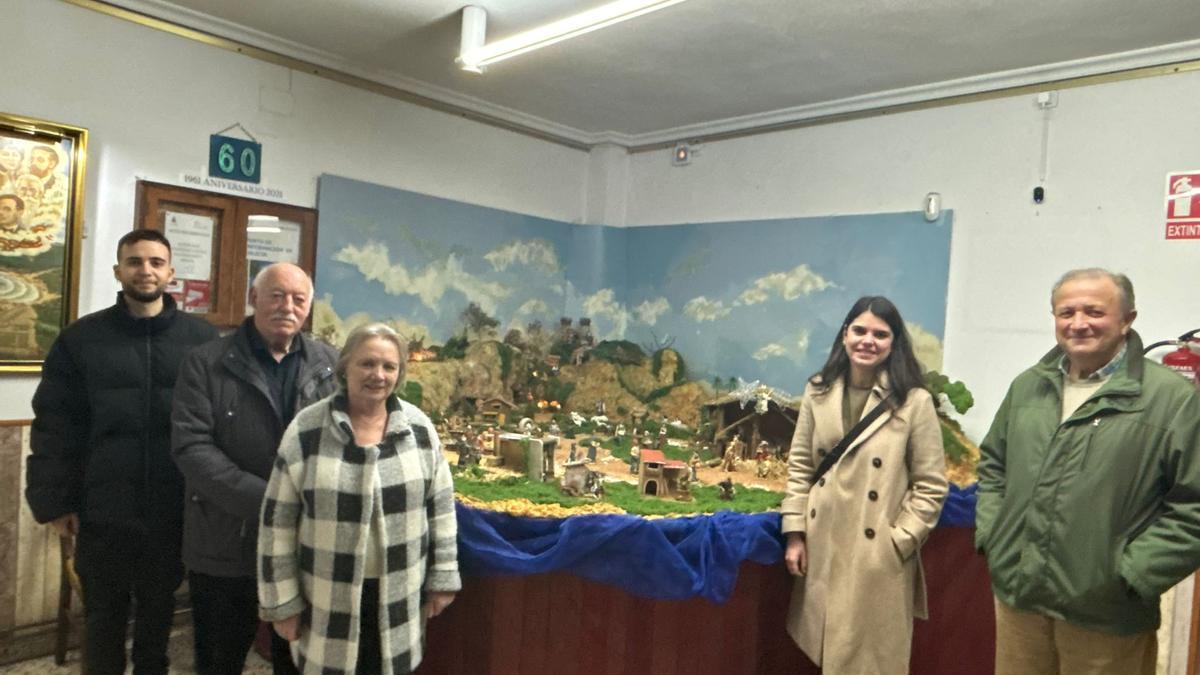 Un momento de la presentación del folleto de la ruta.