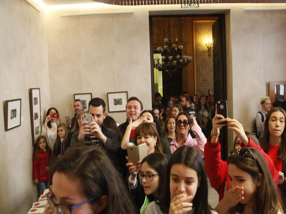 Ana Guerra, en el Ayuntamiento de Murcia