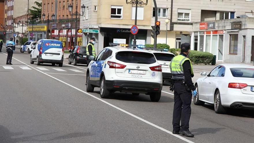 Un control de la Policía Local.