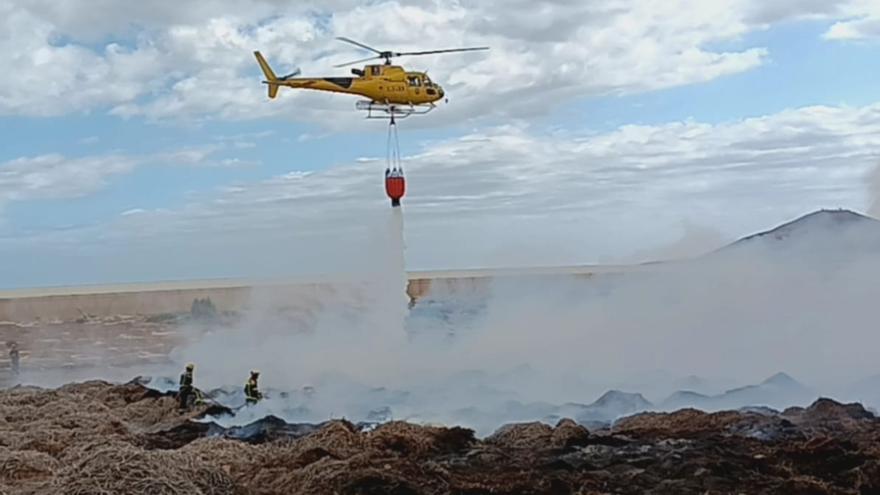 Incendios provocados de plásticos y rastrojos en Agüimes