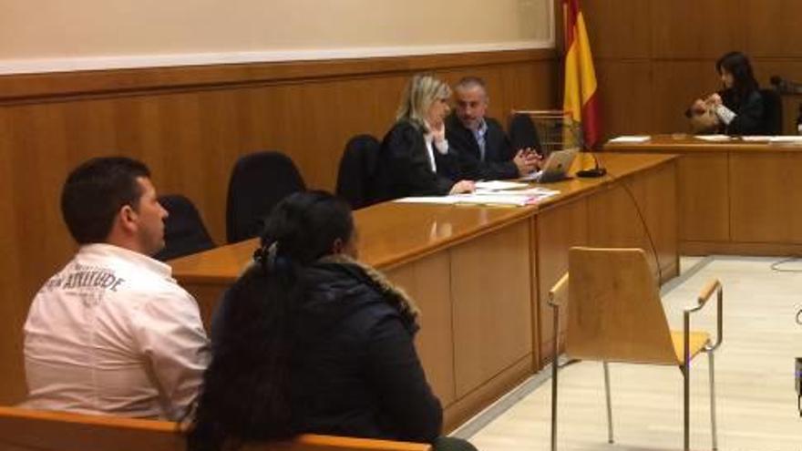 Els dos condemnats, durant el judici, celebrat el mes de maig passat