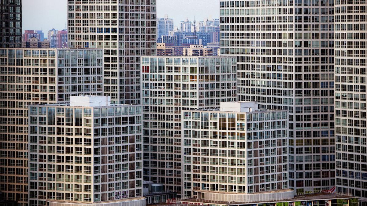 Complejo de viviendas Jian Wai SOHO, construido en 2004 en Dongcheng, China.