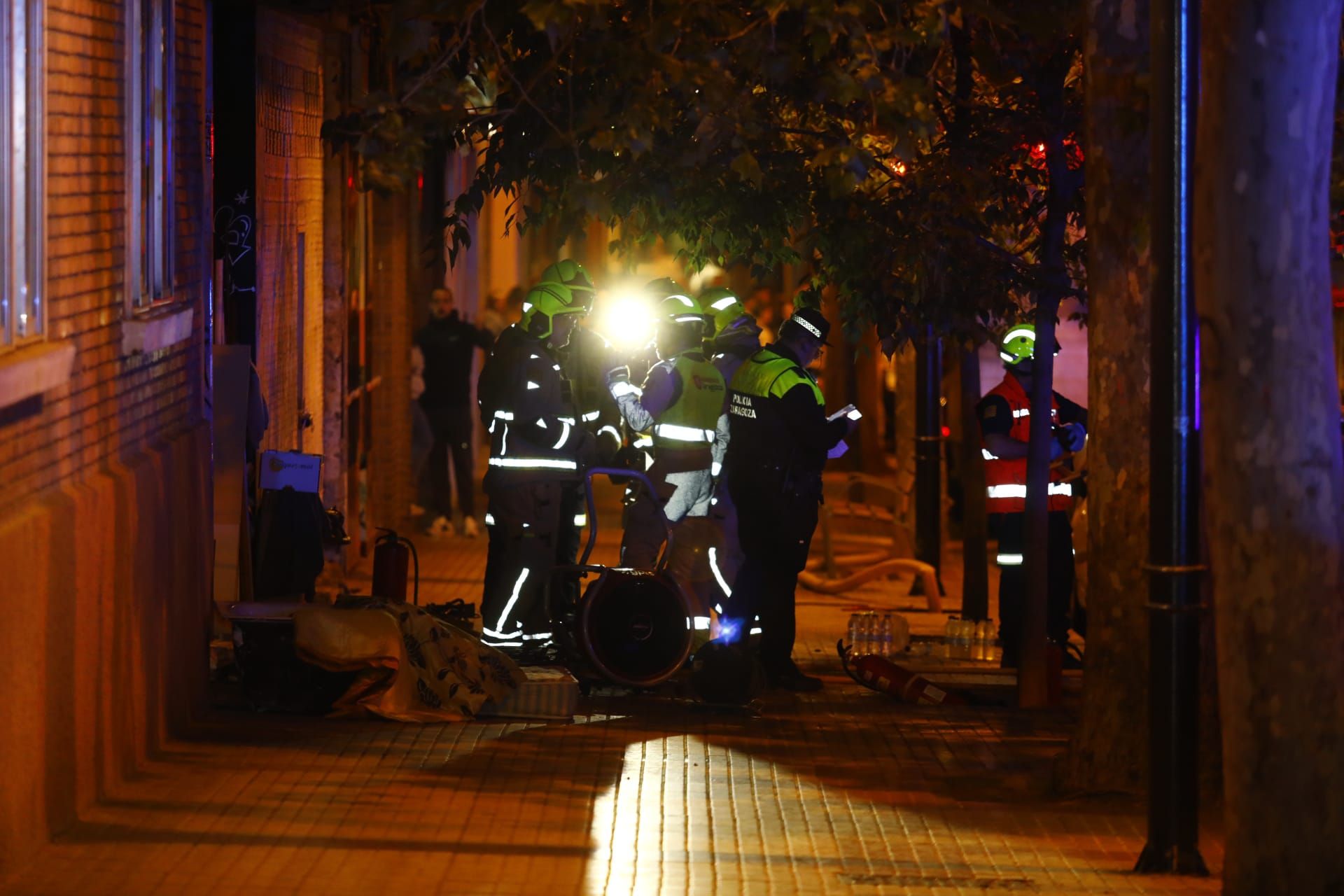 Incendio en un edificio okupado en Las Fuentes