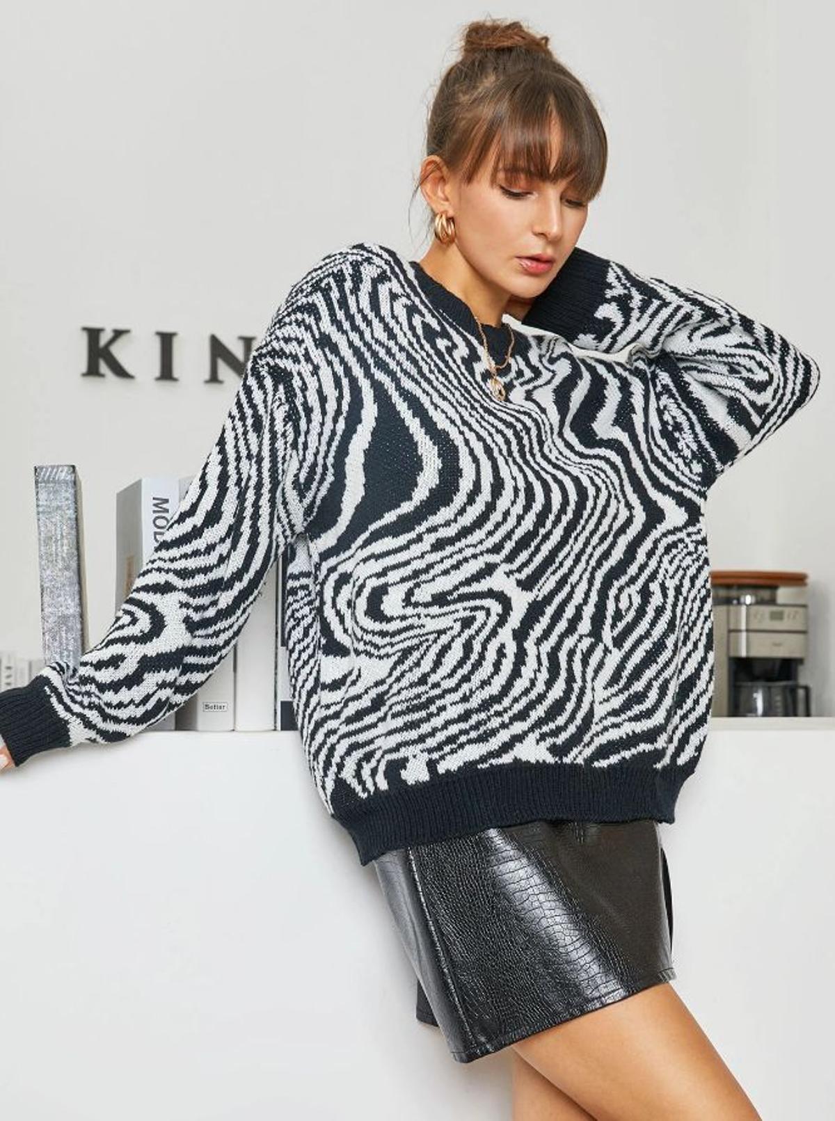 Jersey de animal print en aliexpress