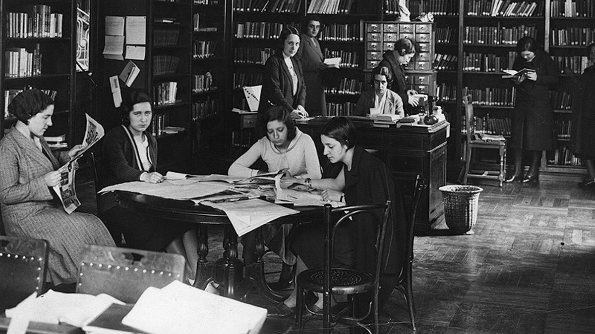 Algunas de las mujeres matriculadas en la UB en la Segunda República.