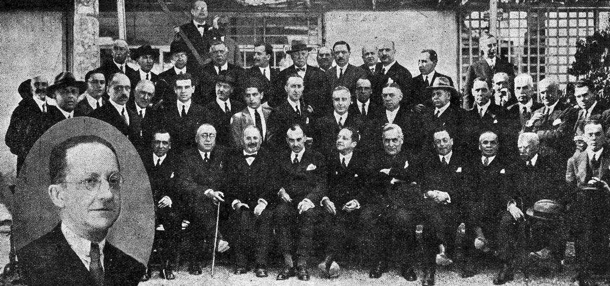 Homenaje a Luis Cambronero en los Baños del Carmen, en 1927.