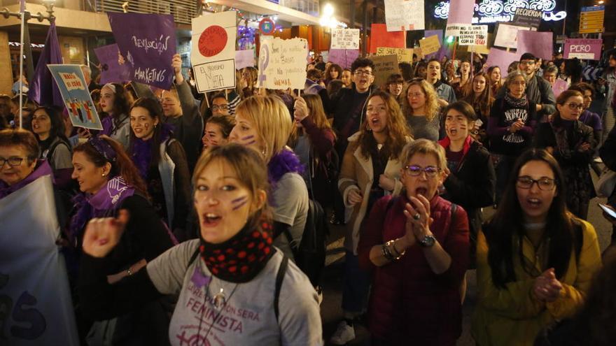 Manifestación feminista del pasado marzo en Alicante