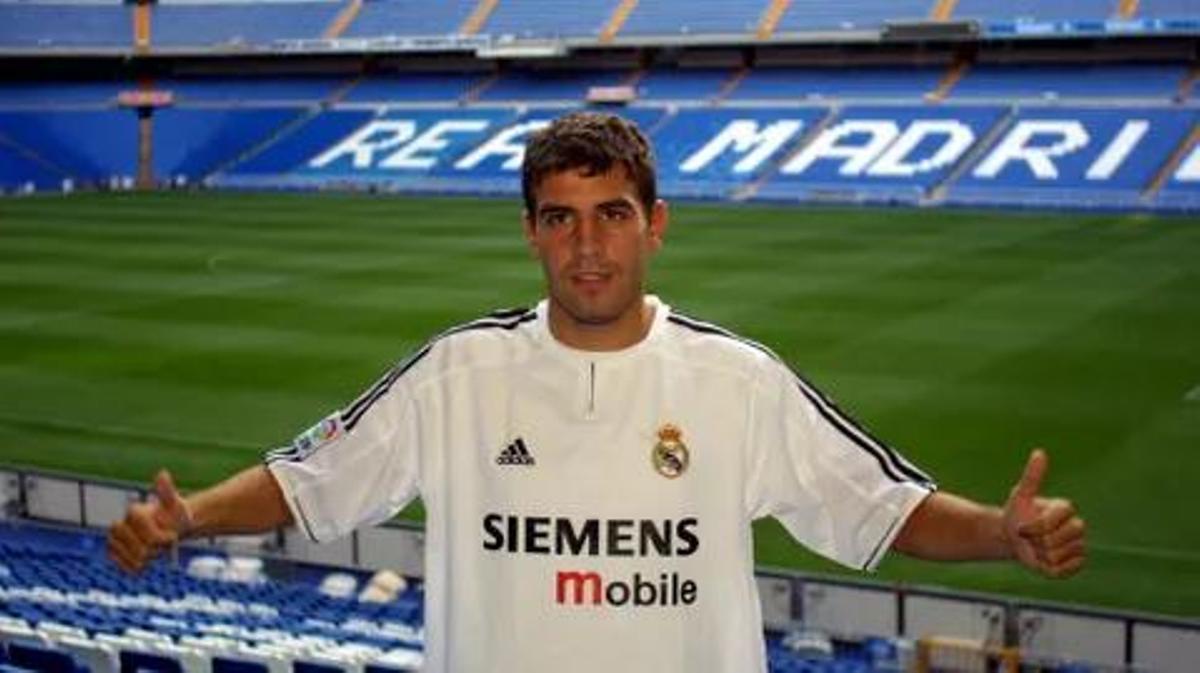 Trashorras como jugador del Real Madrid