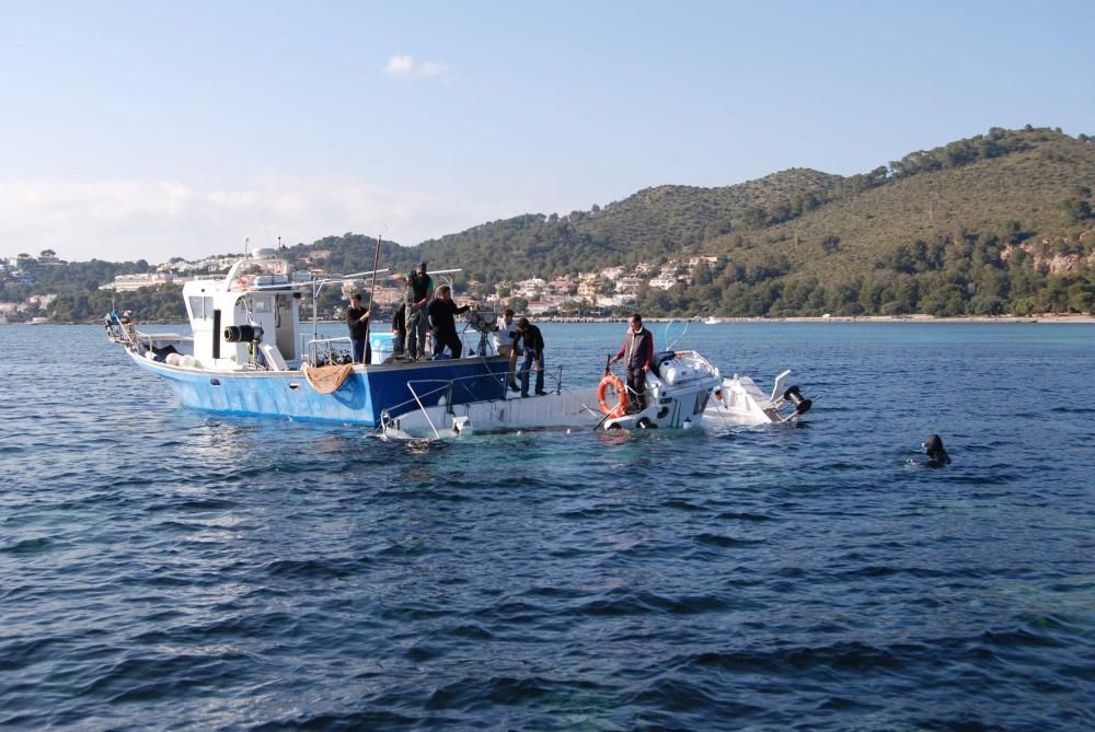 Un ferri hunde un pesquero por accidente en Mallorca