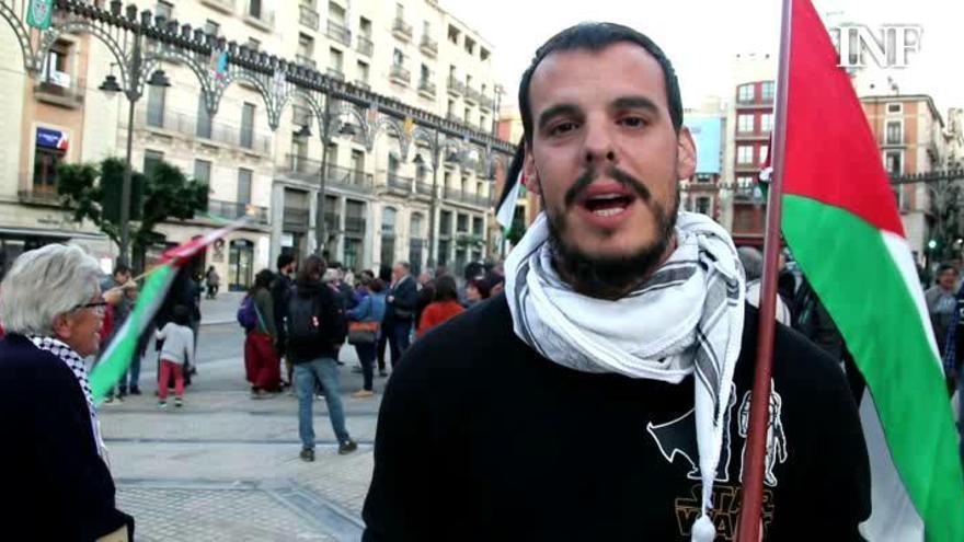 Concentración en Alcoy en apoyo al pueblo palestino