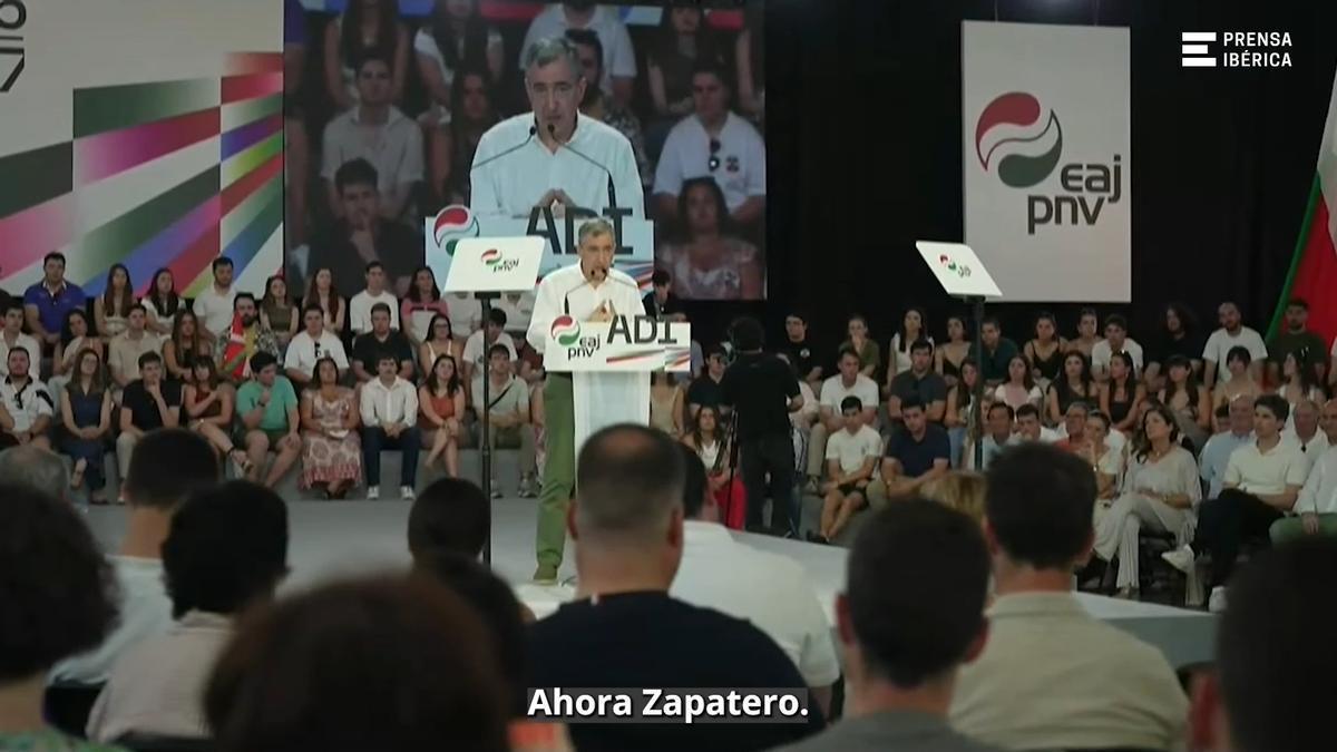 Aitor Esteban considera "irresponsable" que el Gobierno "siga más allá de 2026"
