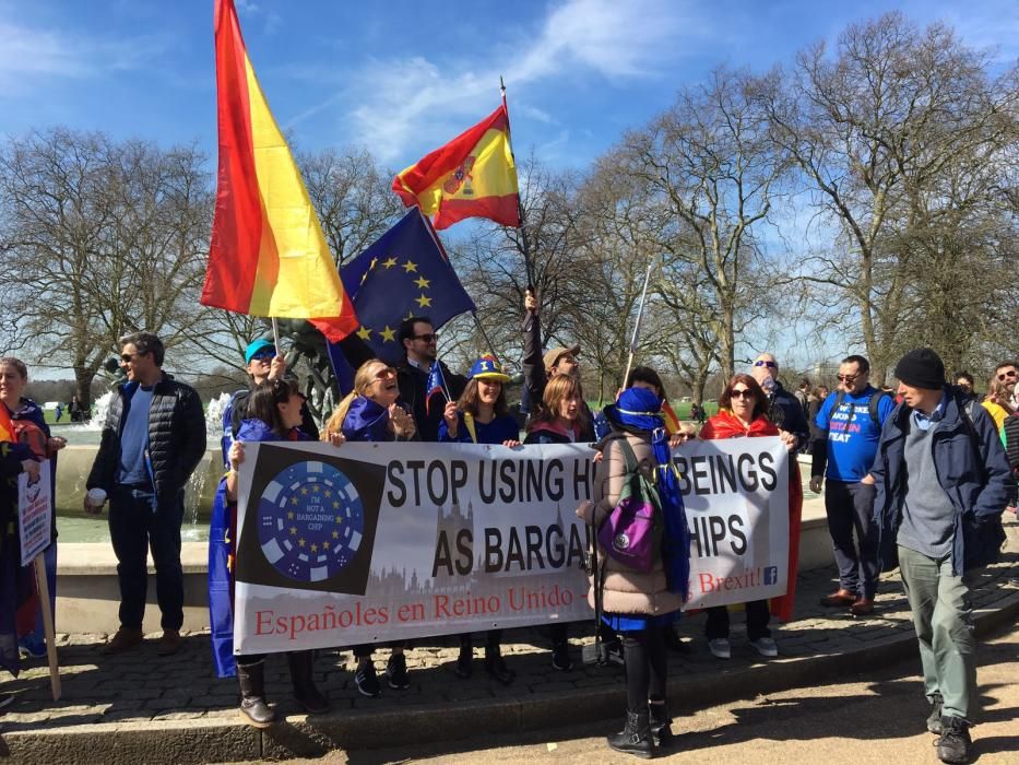 Manifestación en Londres contra el ''Brexit''