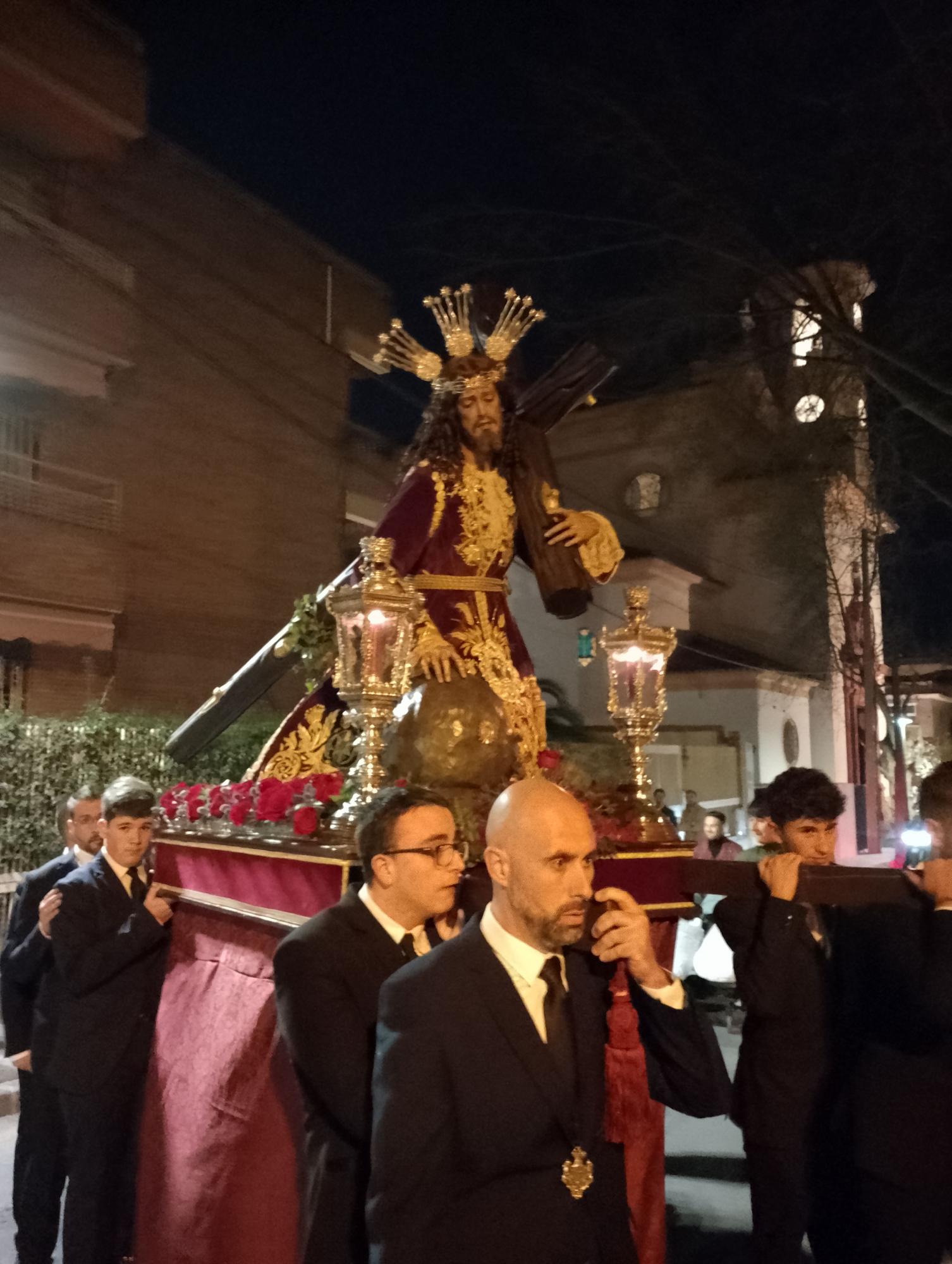 El vía crucis del Nazareno de Pedregalejo, en imágenes